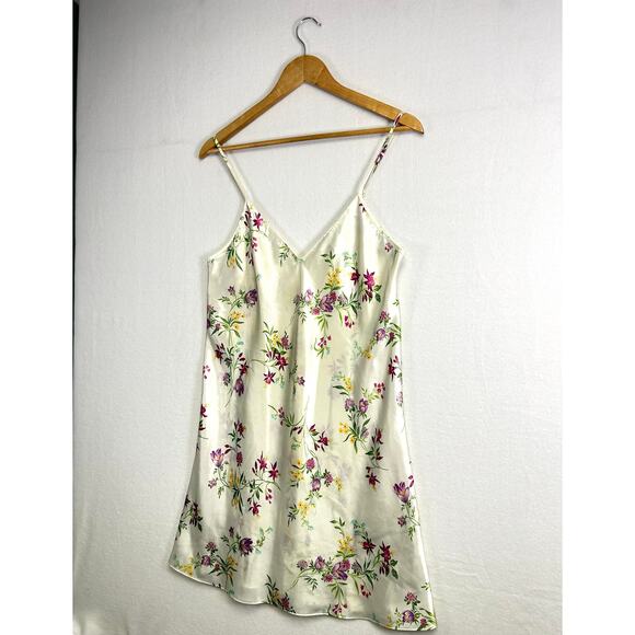 Garden Girl Feminine Romantic Maidenform Lingerie Floral Nighty Slip - size M - Picture 2 of 12